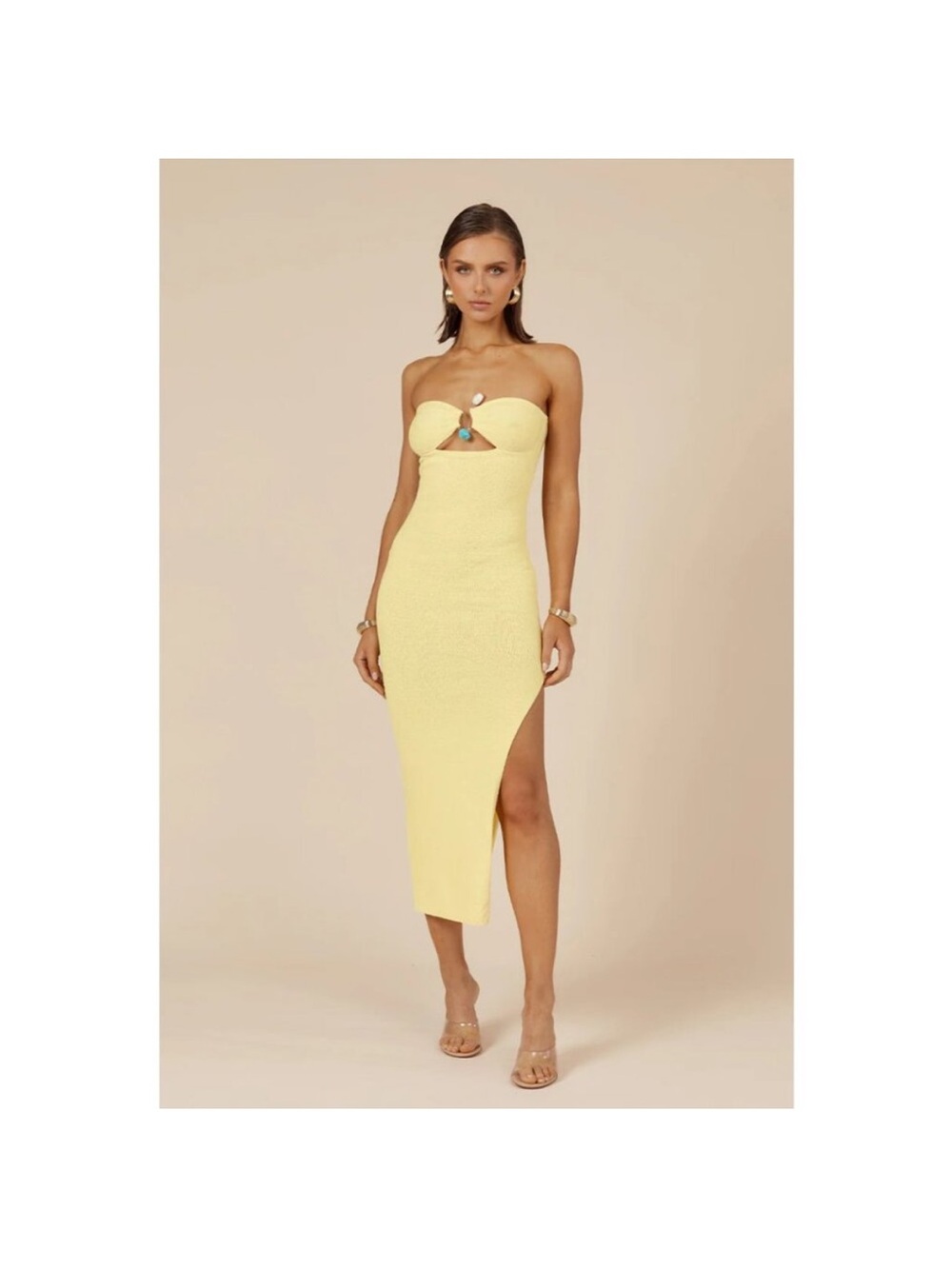 Runaway The Label Luna Green Midi Dress